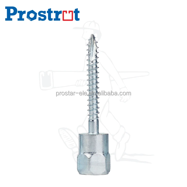 Винт Sammy Style из прямой древесины вертикальный якорь 3/8 дюйма резьба 1/4