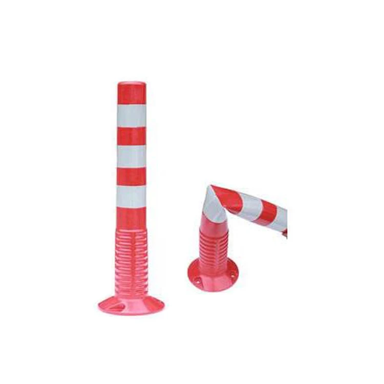 plastic delineator  post temporary bollards t type plastic bollard cover durable reflective bollards for sale