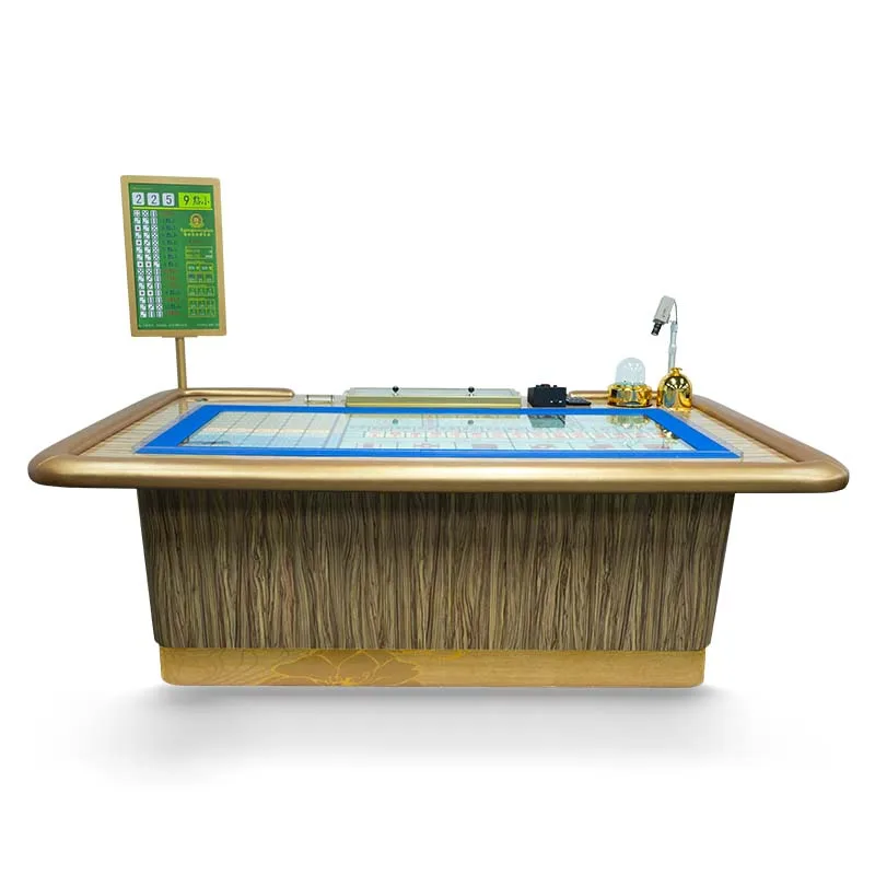 Luxury Sic Bo Table With Automatic Shaker Dice Camera Light Box Display Casino Gamble Table