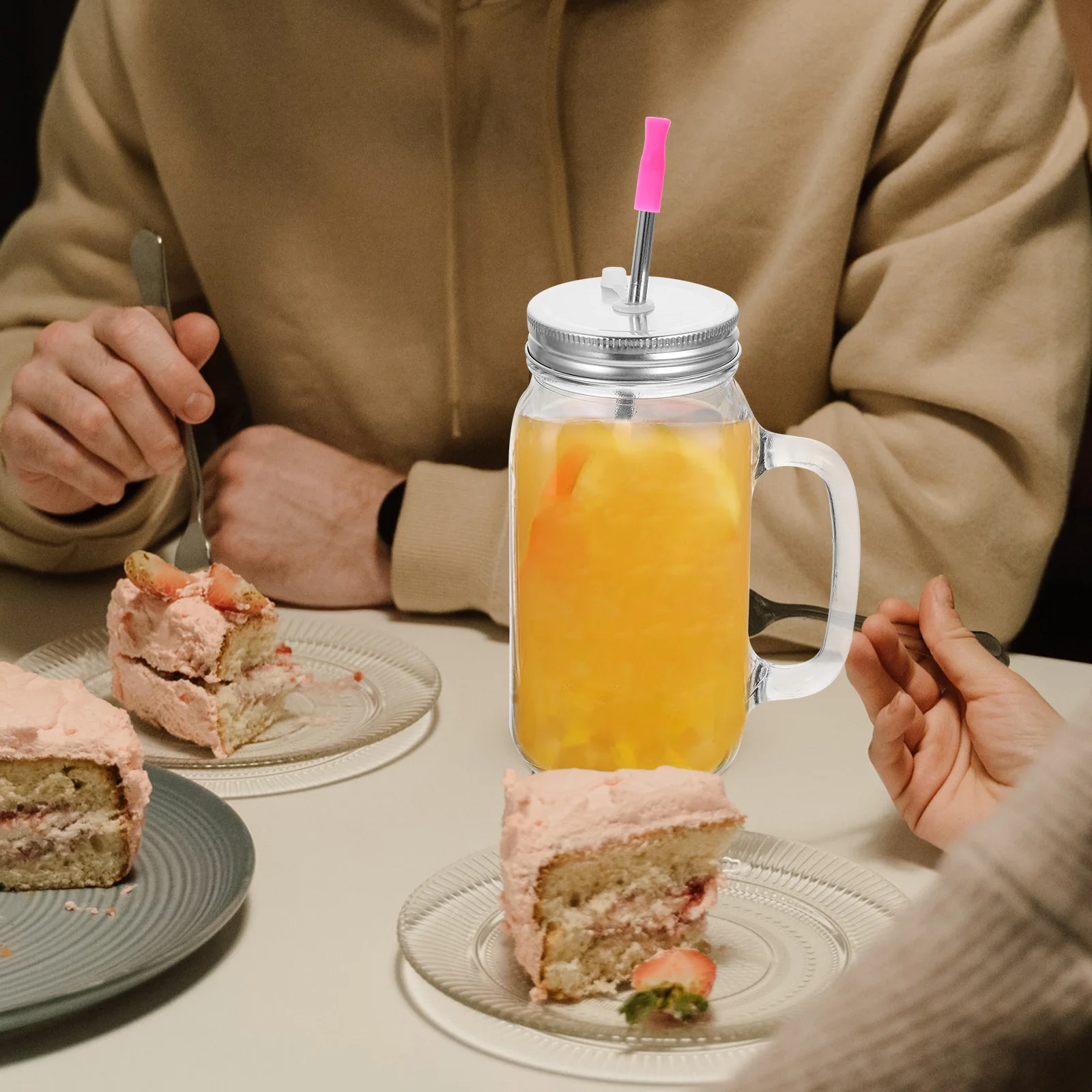 Custom Factory Wholesale 6MM Reusable silicone sleeve stainless steel straw mouth protector Silicone Drip Tips Mouthpiece Cover