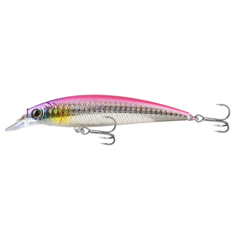 11cm 15g Minnow Fishing Lure Inductor Floating Minnow Hard Bait 3D Bionic Fish Eyes 8 Colors Artificial Hard Lure