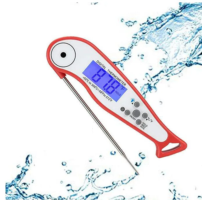 Pocket Foldable Probe Digital Meat Thermometer Food Usage With Calibrate Function for Chef