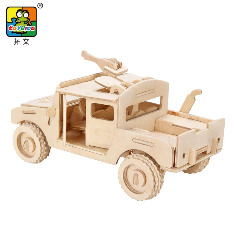 wholesale wooden toys  car model wood brain game 3d cube puzzle toys and educational games Teaching aids DIY Arts Project