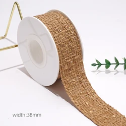 custom design sequin ribbon luxury flax