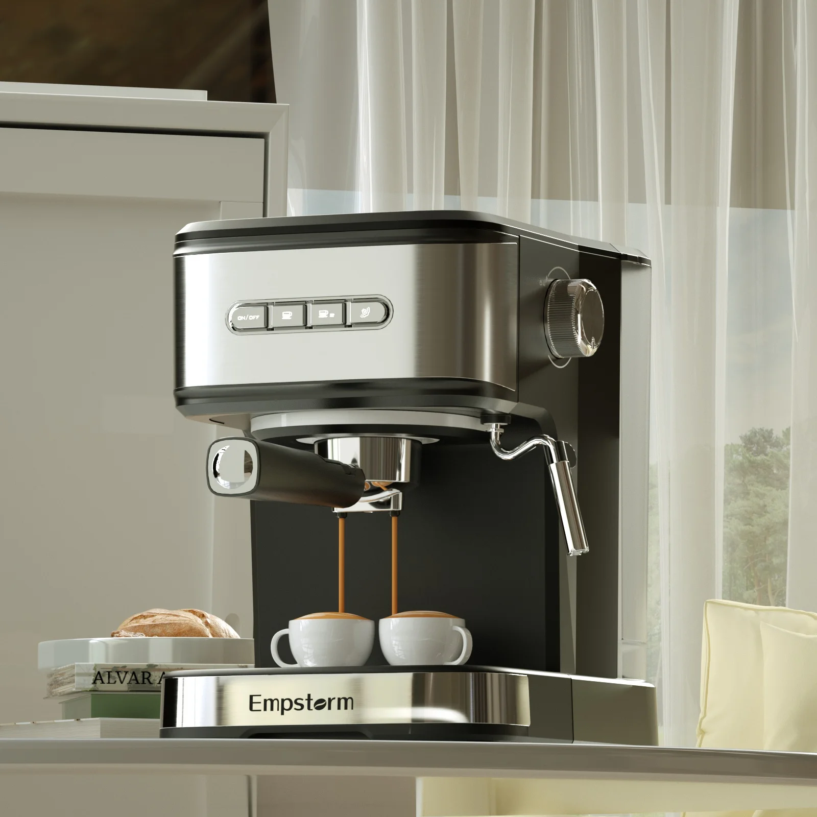 Empstorm Factory Cheap Price Home Small Portable Electric Manual Coffee Maker For Home And Office