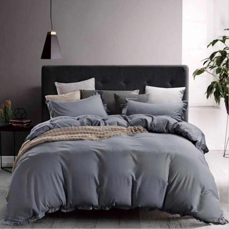 wholesale  Factory directly High Quality satin bedding four piece sets luxury bed sheets