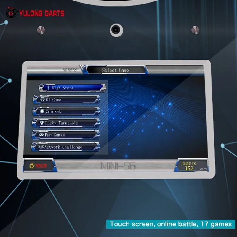 Convenient small electronic dartboard online darts machine