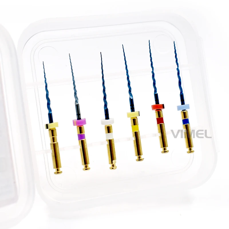 Dental Material Blue Heat Activated Flexible Super Files NITI Rotary Universal Root Canal Dentist Tips Endodontic Files