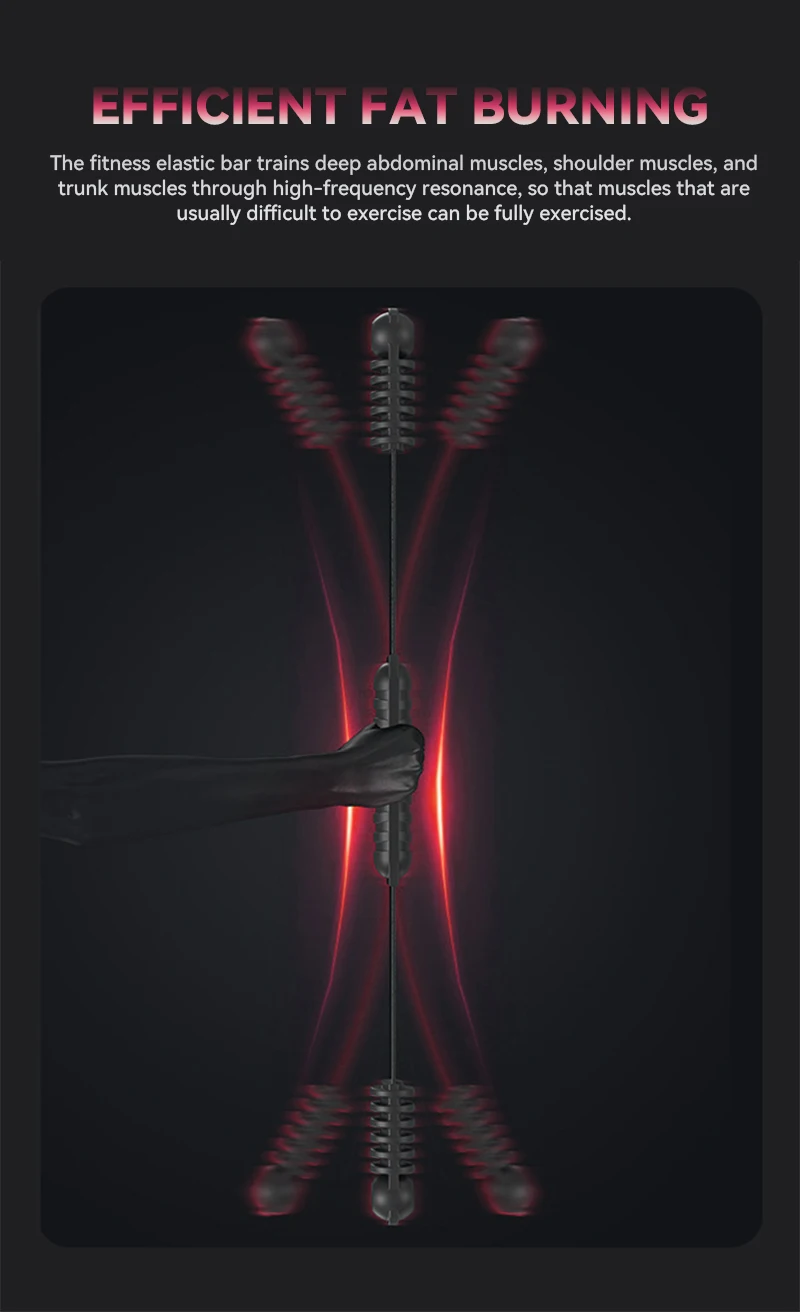 VCANFASHION Wholesale Gym Workout Swing Felix Stick Elastic with Rubber Fitness Exercise Flex Flexi Bar