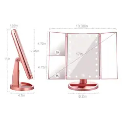 CHAMBERLIAN High quality Artists Touch Sensor Switch Handheld vanity mirror for Make Up