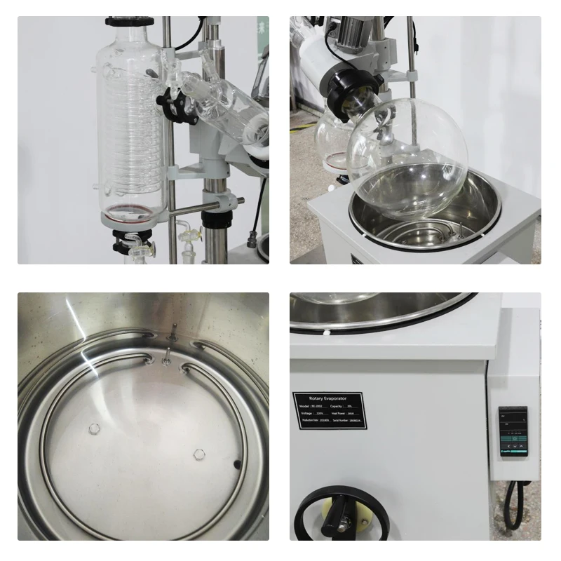 OEM Manufacturer Hand Lift 5L 20L 5 20 L Ltr Lab Rotary Vacuum Distillation Equipment Rotary Evaporator