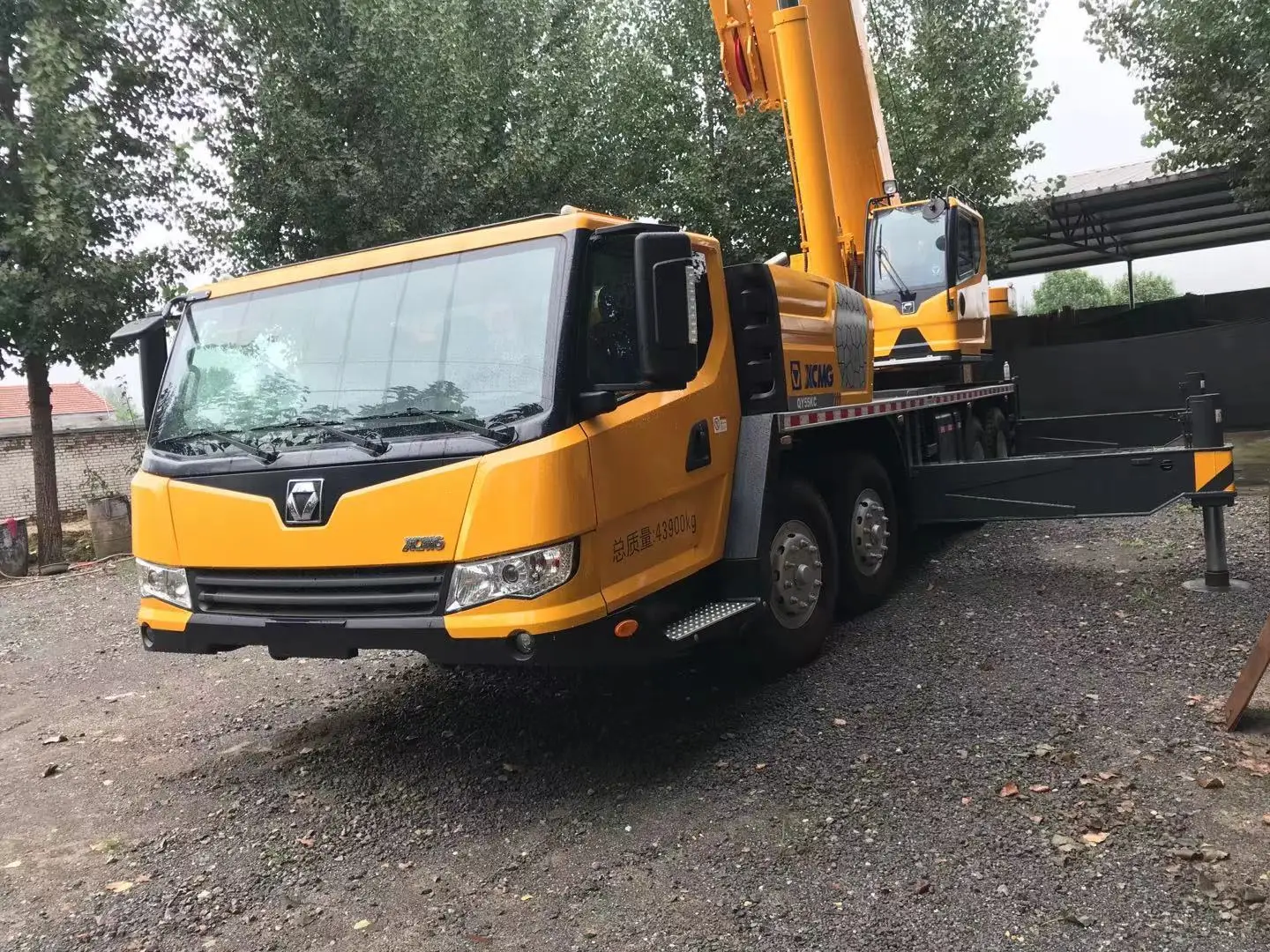 Подержанный тяжелый мобильный грузовик QY50KC 50Ton