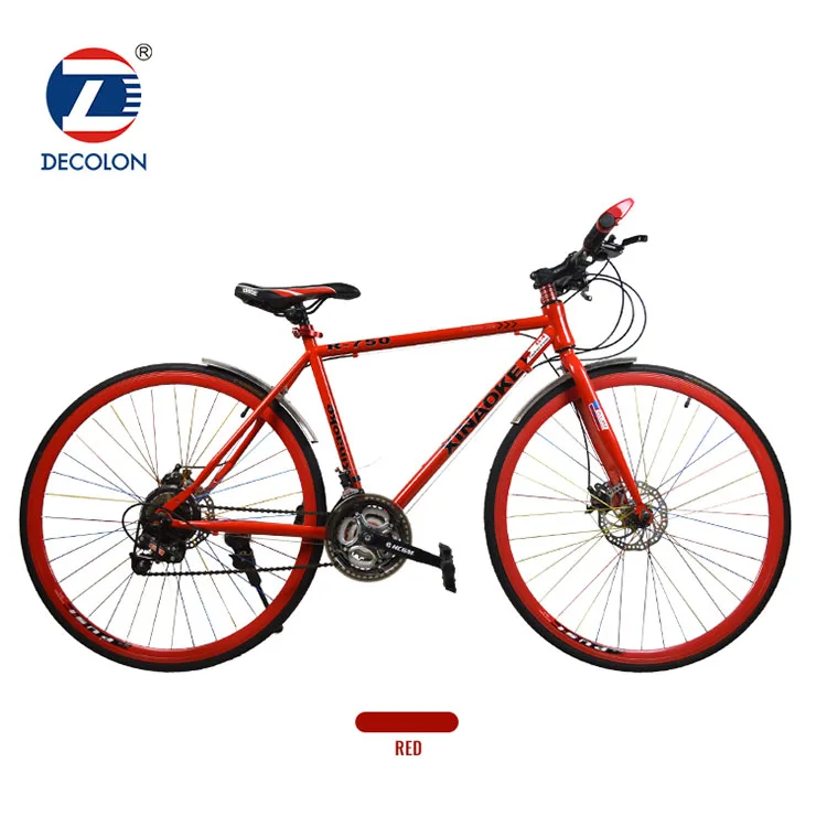 
Factory Direct Stock Bicycle 26 Inch 21 Speed Double Disc Brake Man Bicycle Twitter Road Bike 700c Road Bike 