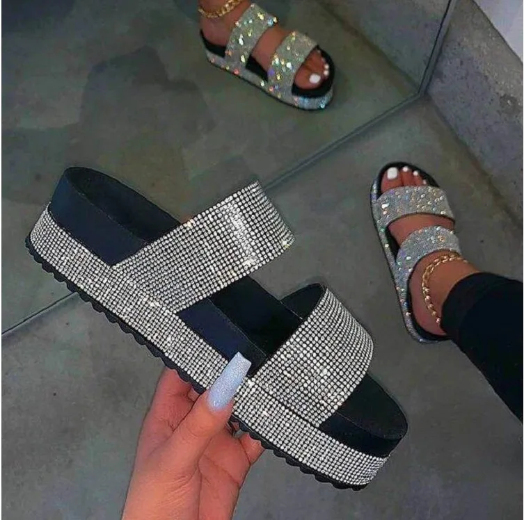 Flat Slides Shoes Summer Flats Sandals New Model Nonslip Fashionable Trendy for Women and Ladies PU Custom Design Available