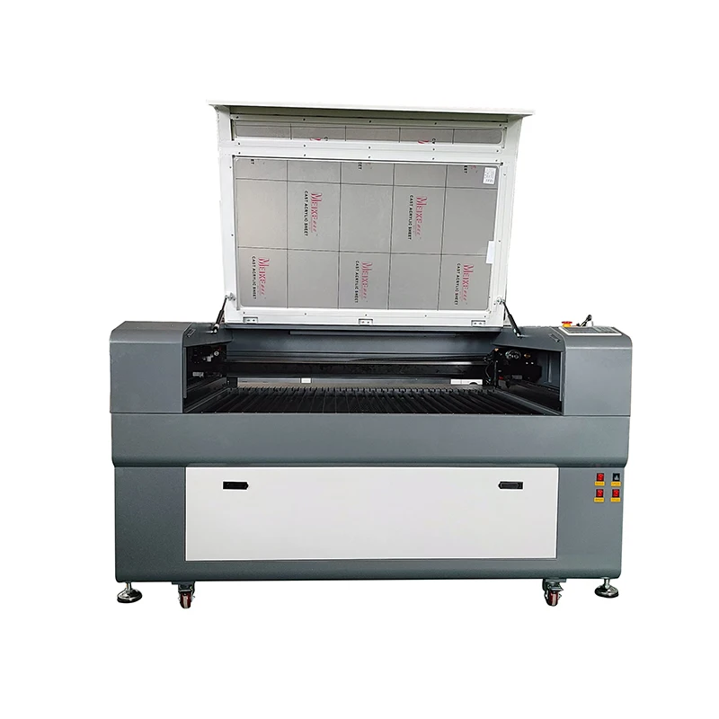 2024 RECI W2 100W CO2 1060 Laser Engraving Machine DSP Control RUIDA 6445G Laser Cutting Engraver Yaxis pass through 2 platforms