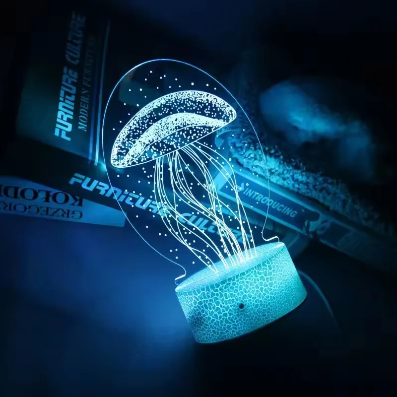 Хит продаж 3D-печать световое обучение иллюзия ночник украшение