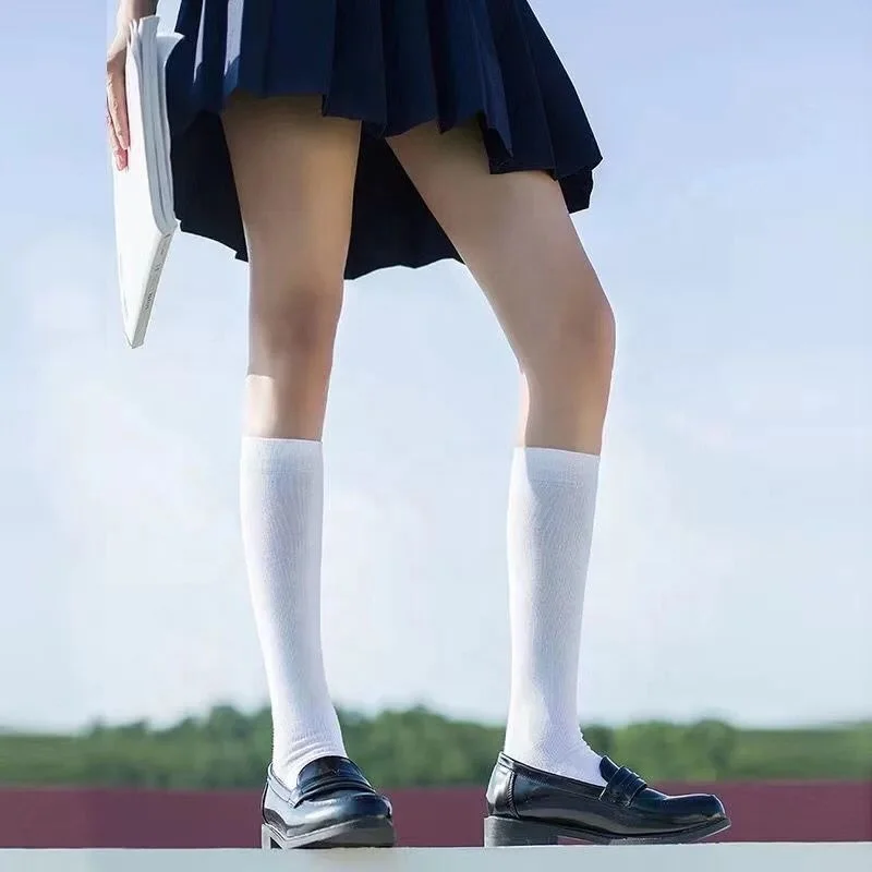 Sexy lace girls women ankle black and white pure over knee silk socks