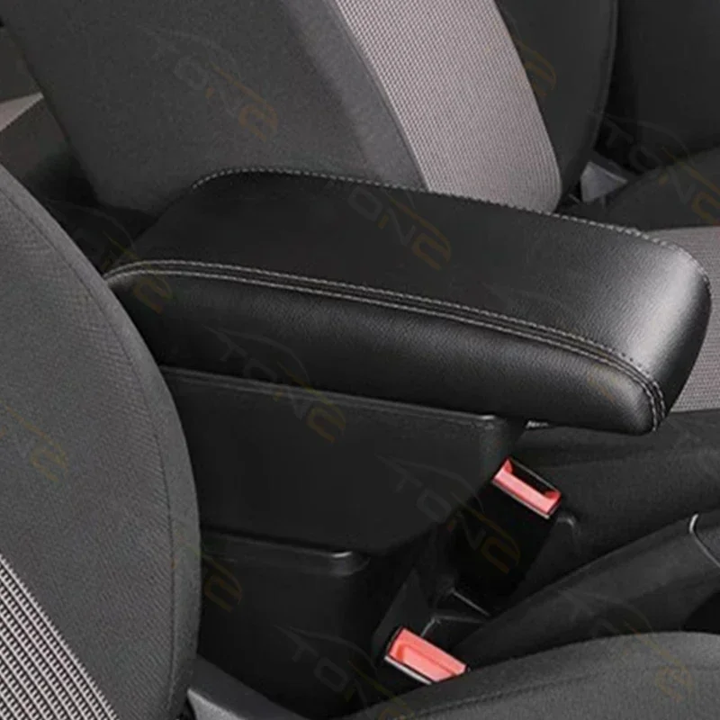 TONC Center console armrest box for Mahindra Bolero, featuring a fresh design, dual-layer storage, USB charging and cup holder
