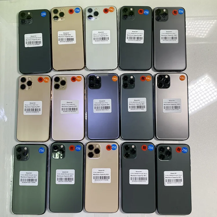 cheap second hand smart phone iphone11 pro max original 64gb 256 gb telefonos used mobile phones for iPhone 11 pro max phone