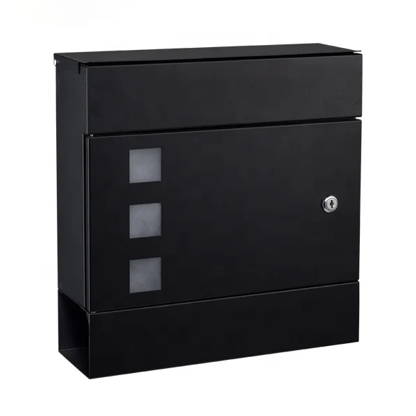 Apartment Wall mounted Mailboxes Metal Outdoor letter box mailbox with Lock