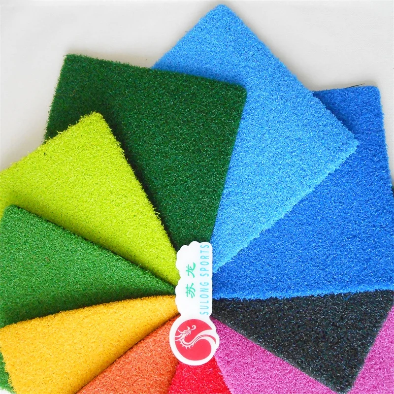 Blue  pink yellow red orange  black Synthetic  Turf  rainbow Grass Outdoor Basketball Hockey  Tennis Courts  mat