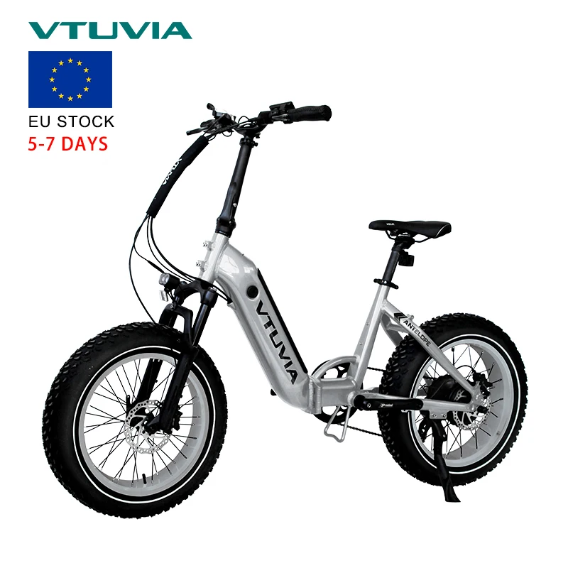 EU Warehouse Stock 250W 750w 36V 48v 15ah Lithium Battery Fat Tire Hub Motor Folding Electric City Cargon Bike Bicycle Ebike