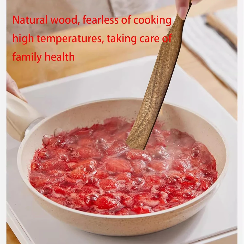 Spreading and Baking Skinny Wooden Spurtle for Sourdough Starter Wood Mixing Sourdough Stick for Kitchen Tools Jar Spatula