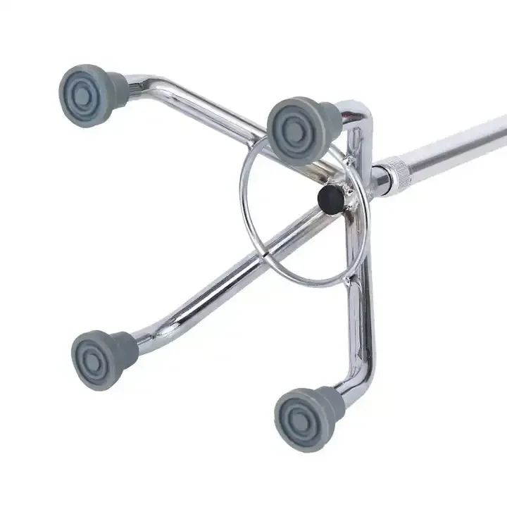 Custom China supplier Medical Home use light mobility Aluminum alloy/ Stainless steel crutch elderly Adjustable Walking Stick