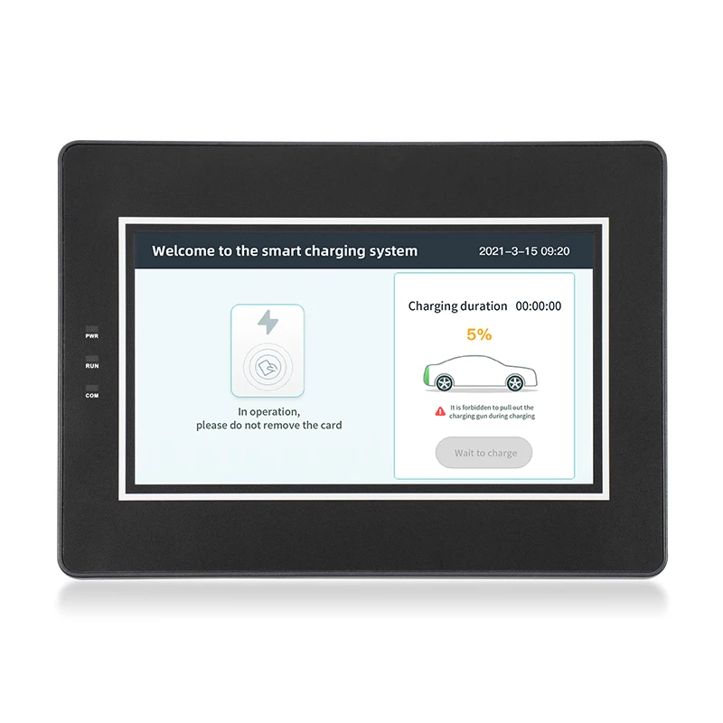 Huaqingjun 10-дюймовый ЖК-дисплей HMI Ethernet RS485 232 Коммуникационный DC10-30V сенсорный экран для VFD