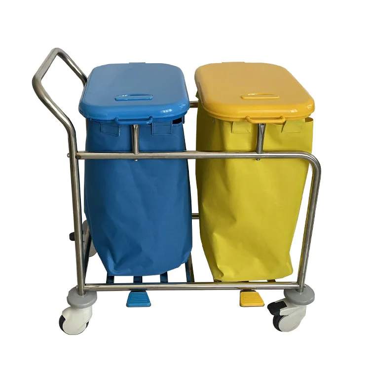 Qxc-015F Shanghai meiisun manufactures high-quality stainless steel waterproof hospital laundry carts