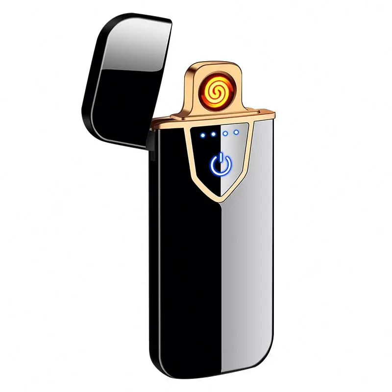 
Wholesale Promotion Touch Induction Lighter USB Rechargeable Electronic Cigarette Lighters 