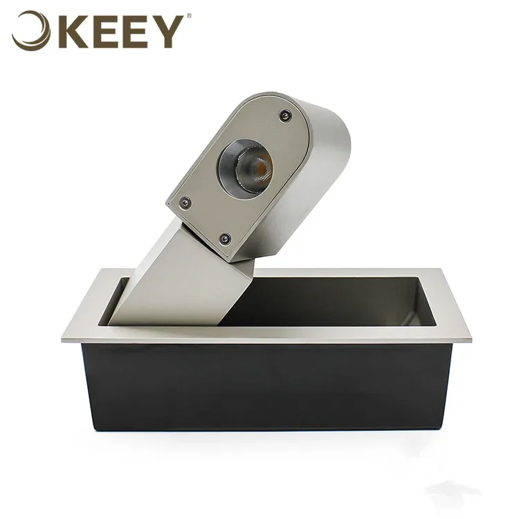 2020 Keey 6W recessed led wall lamp modern hotel nickle led wall mount reading lamp B111D