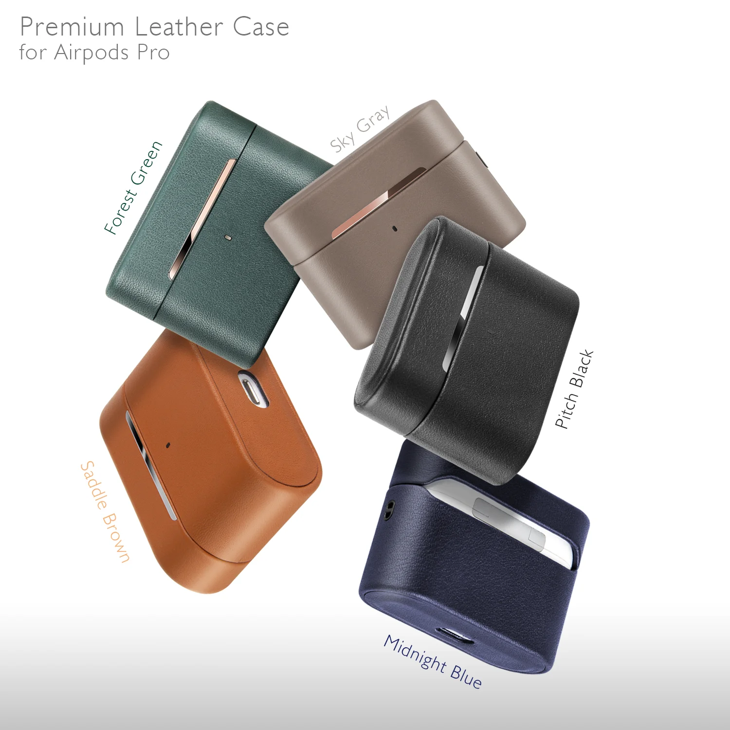 Retro Portable Premium Leather Protective Earphone Case for Airpods Pro 3