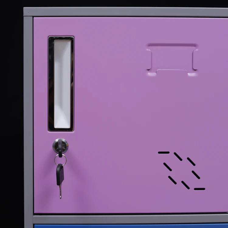 Kindergarten furniture classroom storage children school gym iron steel parcel wardrobe mini metal locker