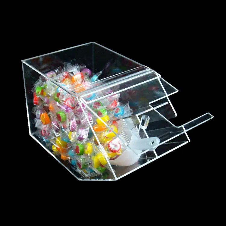 Plastic Mini Candy Dispenser Manufacturer Wholesale Free sample food display box For Candy Store