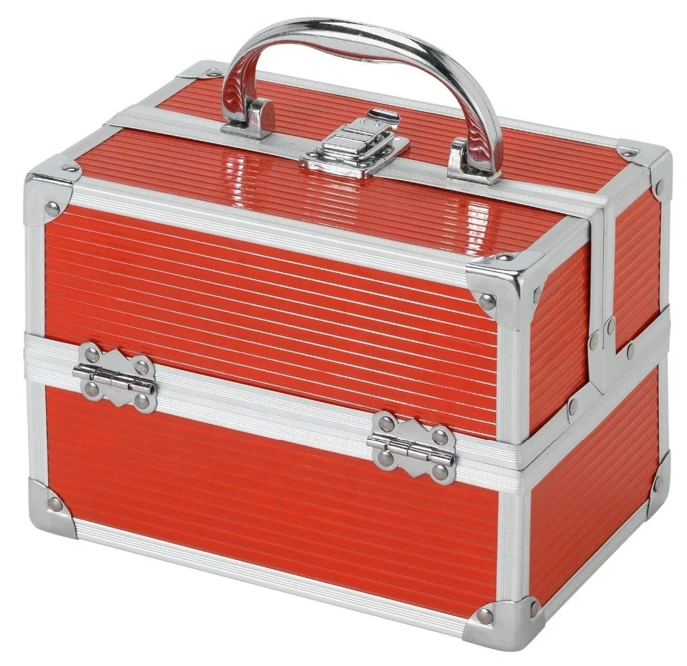 
Custom Logo ABS surface Mini Aluminum Portable Makeup Case 