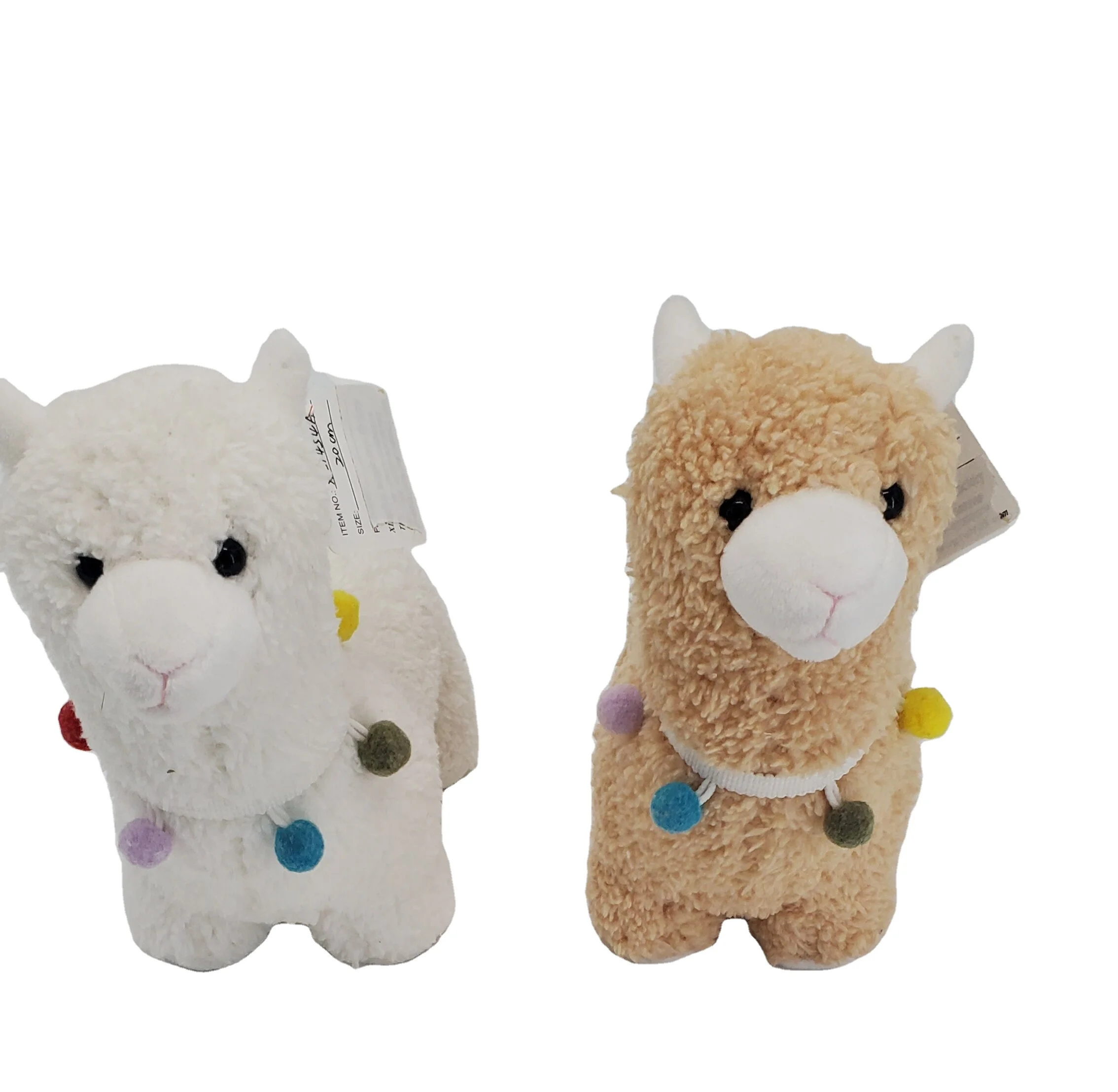 Soft Cotton Standing  Lovely 20cm 30cm white alpaca llama plush sheep hand doll alpaca plush toys baby birthday gifts alpaca
