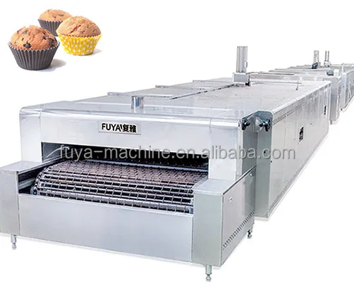 Automatic Cupcake Production Line  / Tunnel Oven / Depositor / Filling Machine