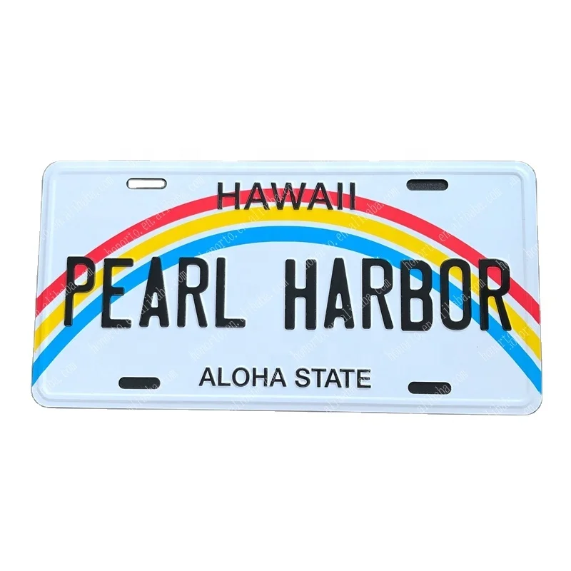 USA Custom Wall Decorative Embossed aluminum license plate