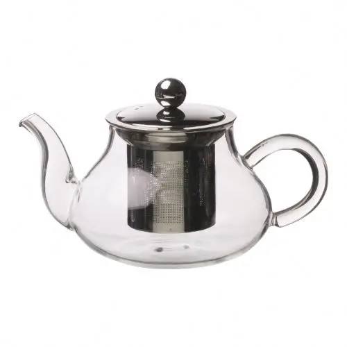 Поставщик посуды, индивидуальный дизайн, ручная работа, боросиликатный чайник, 18 унций