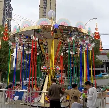 New design outdoor theme park rotating 16 seats luxury flying chair amusement ride