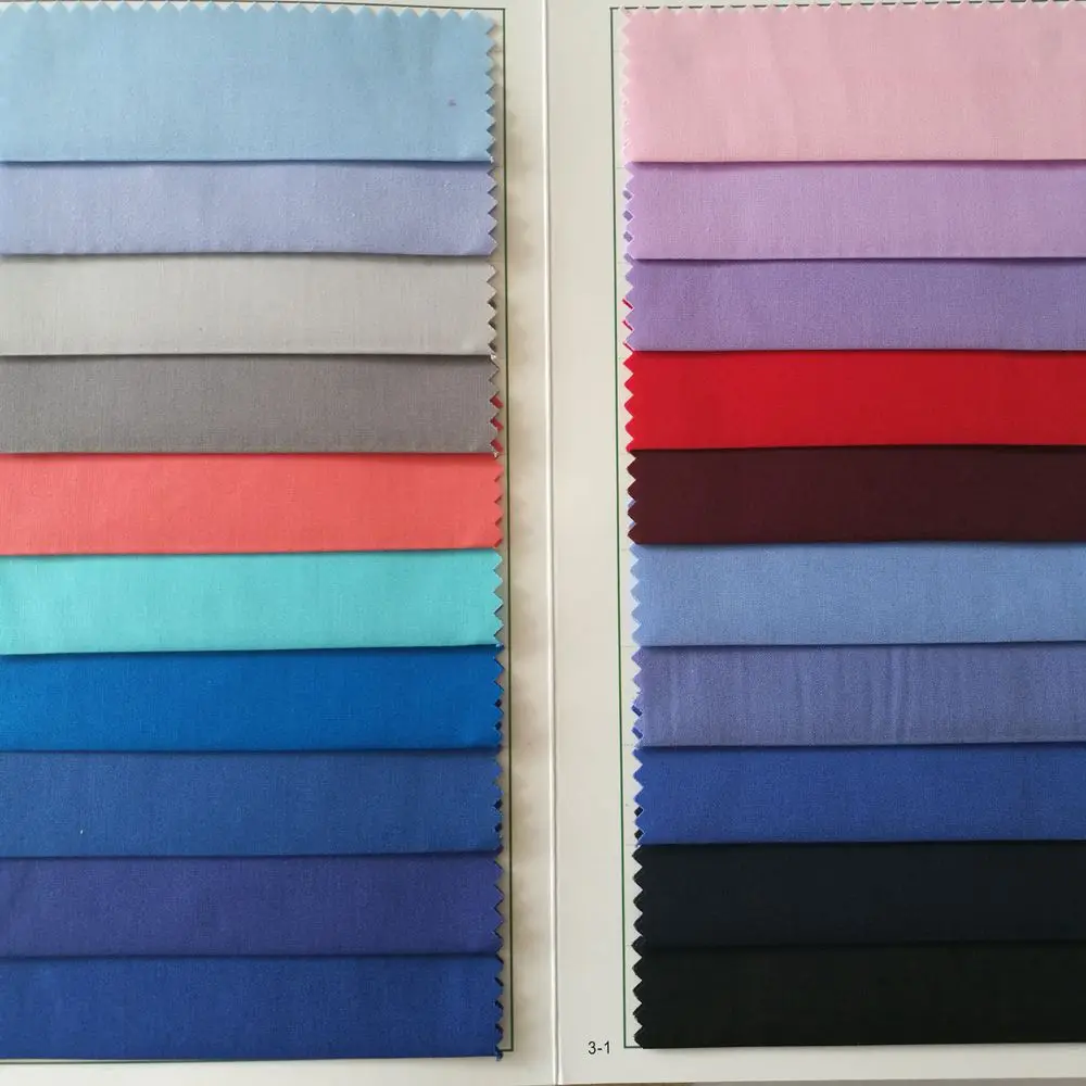 Wholesale Woven Dyed Poly Cotton T/C Poplin fabric