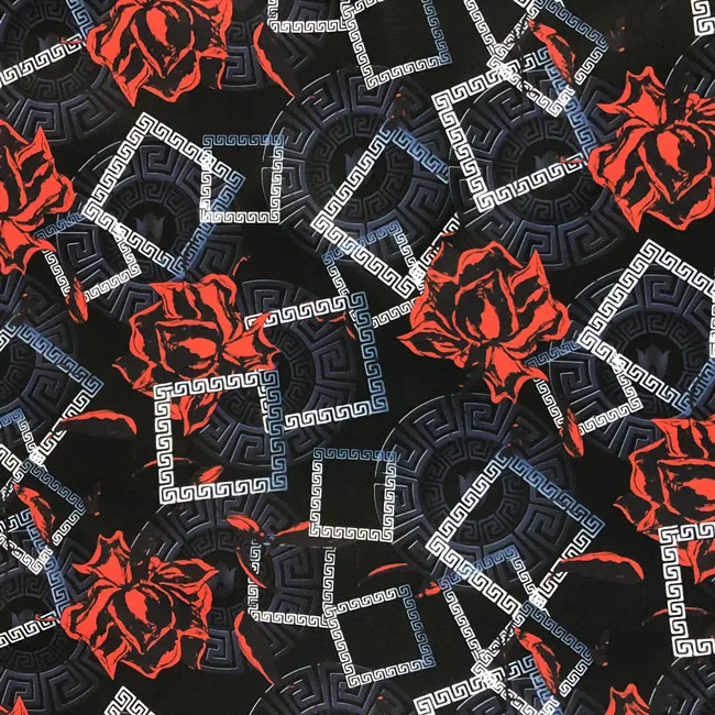 
2020 latest Italy design pattern cotton poplin cotton cambric printed fabric 