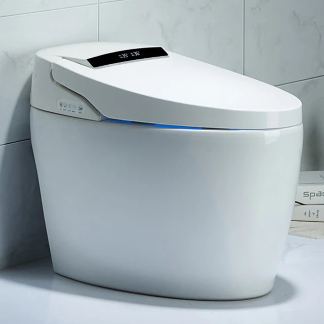 No Water Pressure Foot Flush Smart Toilets Automatic Intelligent Bidet WC Toilet Bowl With Remote Control