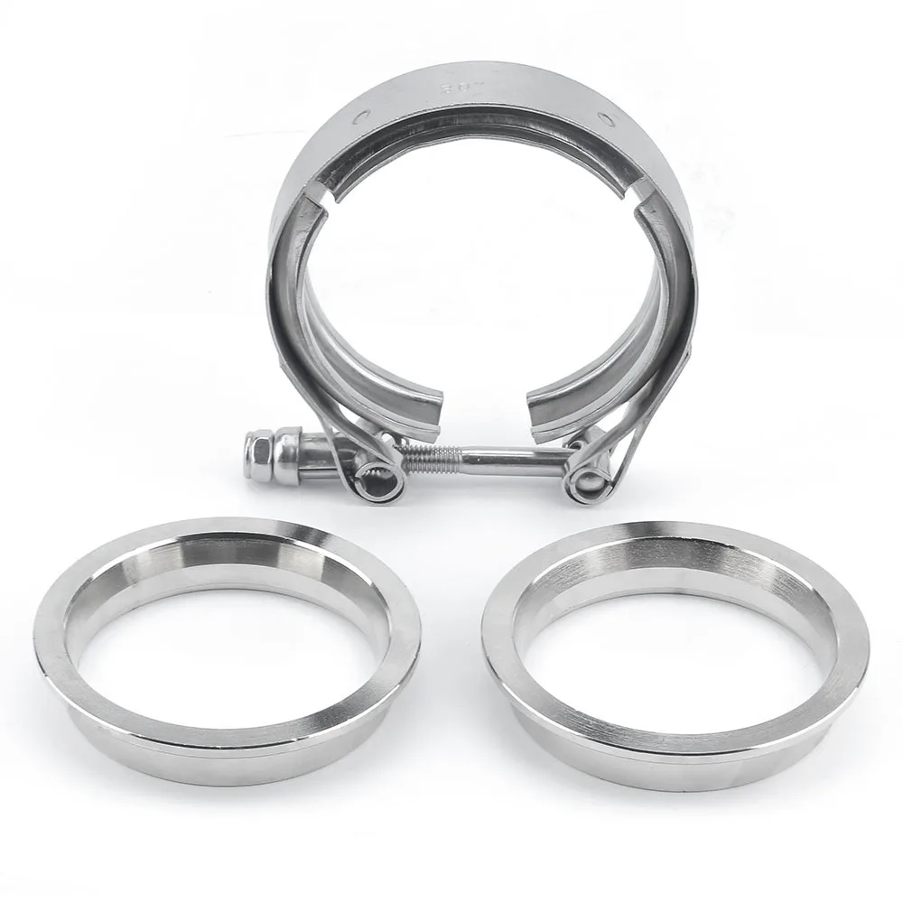 Exhaust Clamp Hose Clips Stainless Steel Repair V Band Clamp And Flanges