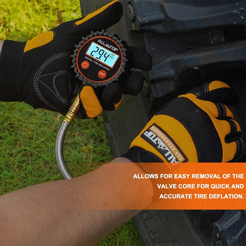 Professional  off-road vehicle 0-200 PSI Inflator Tire Pressure Dial Gauge