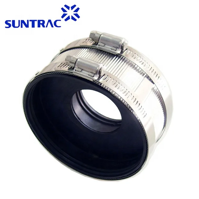 Stainless steel High pressure Type D pipe coupling with Natural rubber inside abrazadera