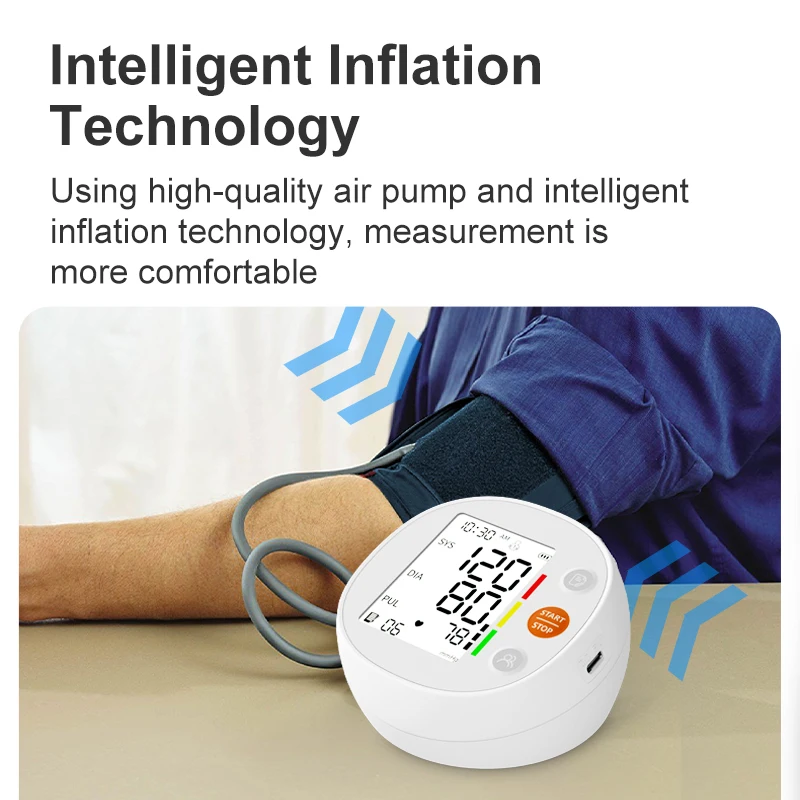 Arm type Blood Pressure Monitors BP Monitor Digital Automatic Electronic LCD Display Sphygmomanometer