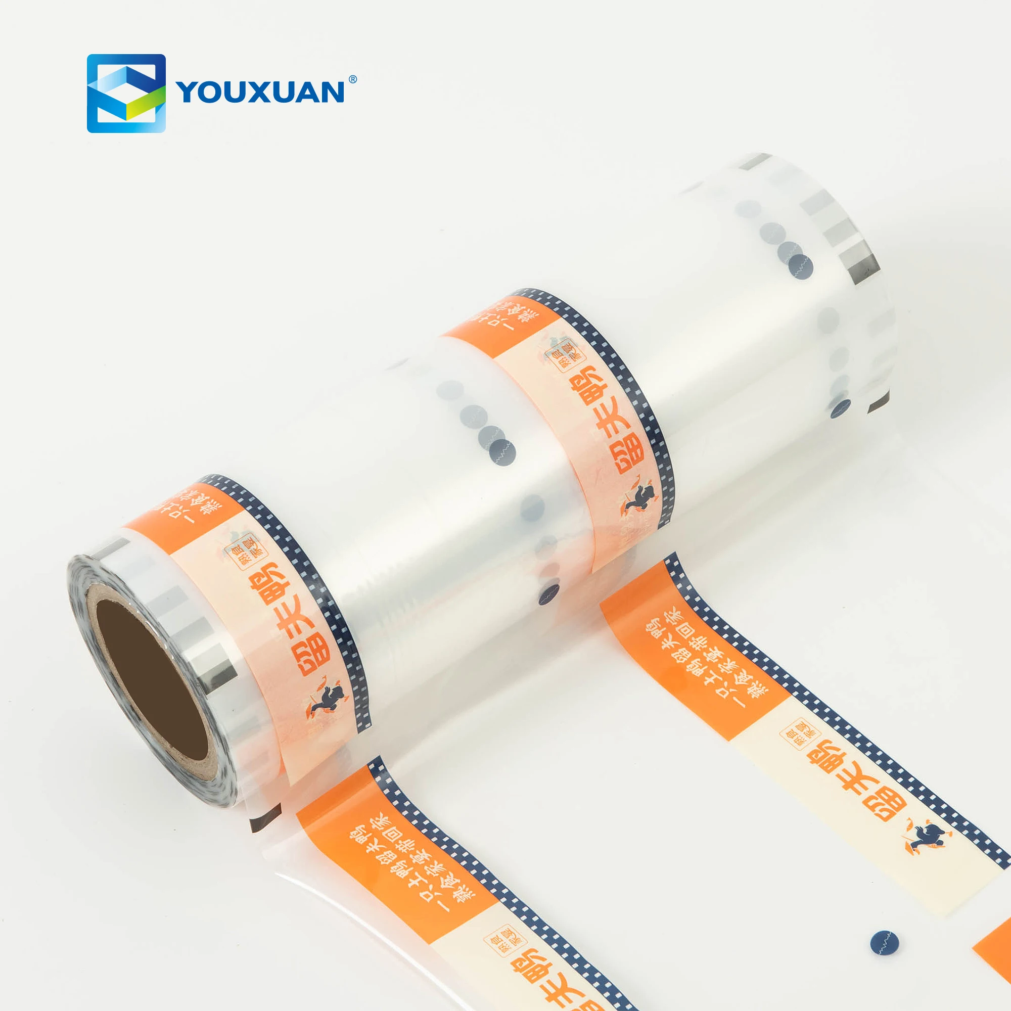 Logo Customizable Soft Solid Color BOPP Convenient Dry Food Roll Package Film