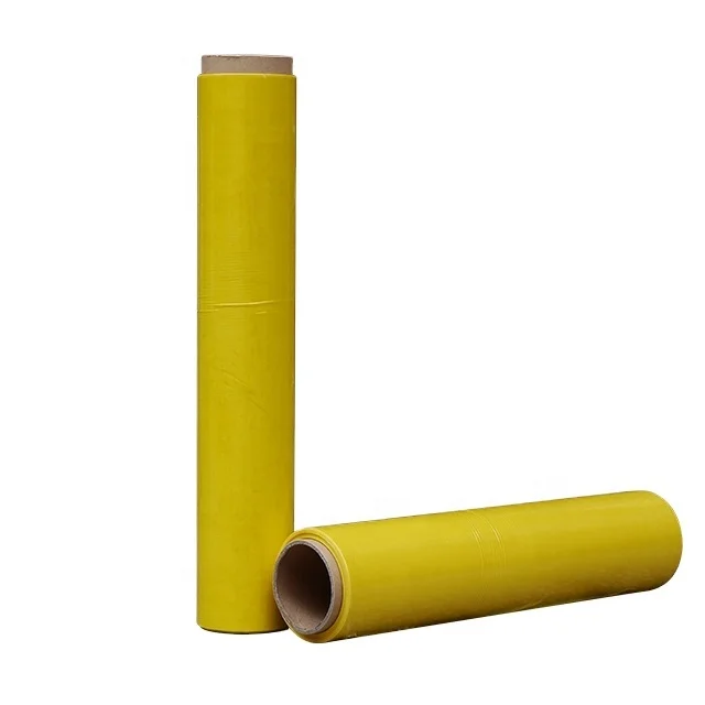 Machine green Hand Grade Cast Wrapping Stretch Film 25 Microns 450mm Golden Supplier Colored Stretch Film   Black